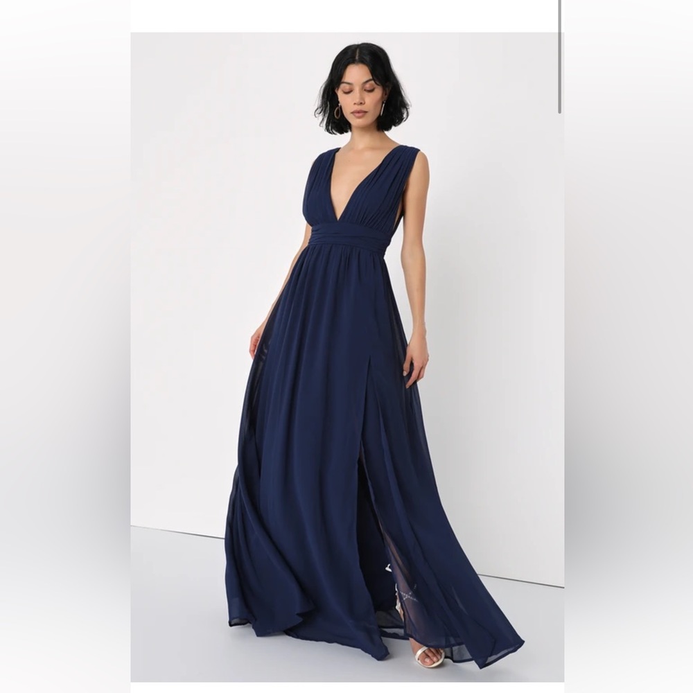 Lulu’s- Heavenly Hues Navy Maxi Dress